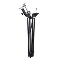 Foldable Metal Microphone Stand with Clip for Desktop Streaming
