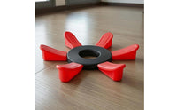Exercise Ball Base Holder Grooved Surface Fitness Ball Holder Circular Circular Base