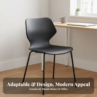 Molded Shell Chair Nordic Design Seating Furniture Minimalist for Home Office Workers, Business Owners, Dining Room, Reception Area, Kitchen