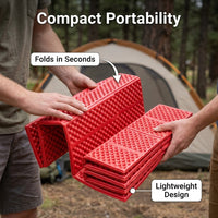 Camping Sleeping Mat XPE Foam, Foldable Ground Mat for Camping, Waterproof Tent Mattress 183x60cm, O - Image 4