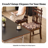 Shield Rear Chair French Design Household Furniture Vintage Design With Rearrest for Homeowners, Renters, Dining Room