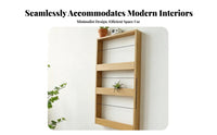 3-Tier Wall-Mounted Organizer Long-Lasting Magazine Rack Modern Design