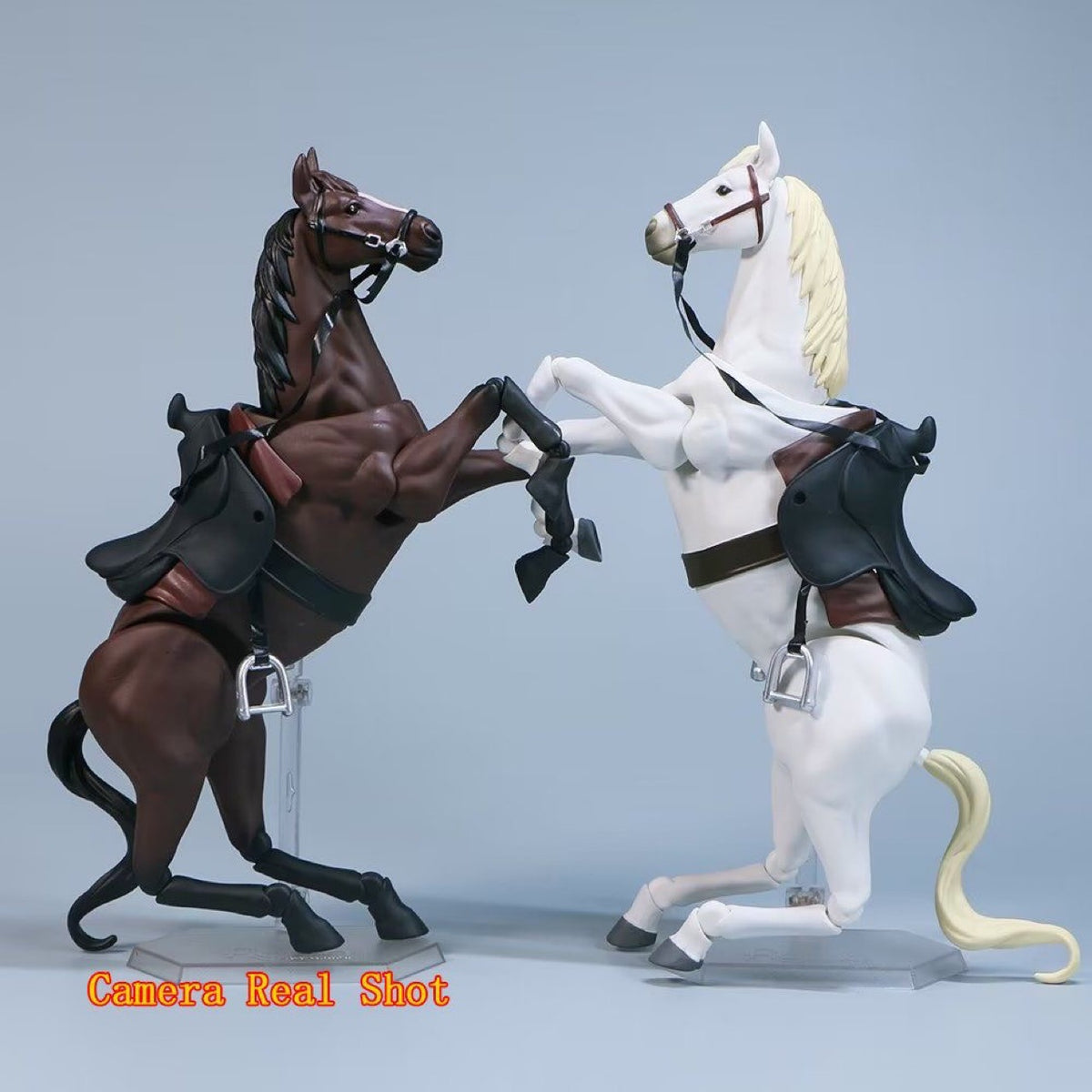 Figma Horse Action Figure White Brown Black Super Articulated