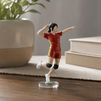 Jumping Volleyball Miniature Hand-Painted Novelty Decor Cute for Model Display