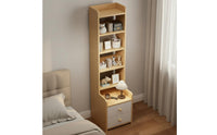 Nightstand Bookshelf Combo Space Saving Design Tall Nightstand Bookshelf