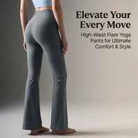Flared Leggings for Women, High Waist with Control and Butt Lifting, Wide Leg Bootcut for Gym Workout and Fitness