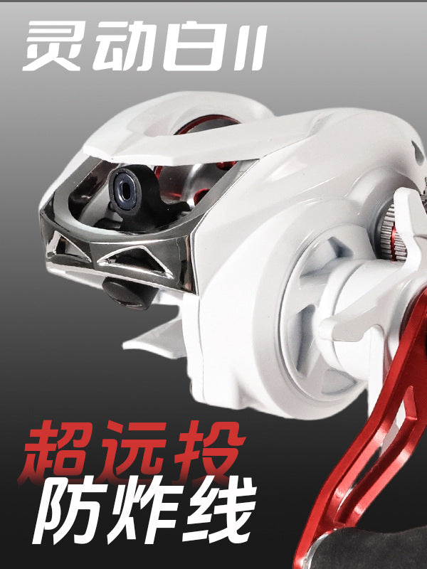 FishMX 12-Speed Baitcasting Reel with Full Metal Spool, Long Cast, Anti-Tangle