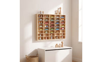 Toy Car Display Shelf Open-Face Toy Car Display Case Space-Saving Compartment Shelf for Hobby Room, Playroom, Bedroom