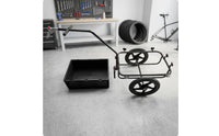 Bike Trailer with Cargo Box Removable Bike Cargo Trailer Heavy-Duty for Cyclists, Errands
