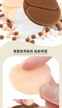 Round Silicone Bra Strap Anti-Slip Pads Self-Adhesive Shoulder Cushions