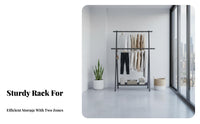Foldable Single-Rail Clothes Stand Floor-Standing Clothing Rack foldable Simple Design for Homeowners, Dorm Room, Entrymanner