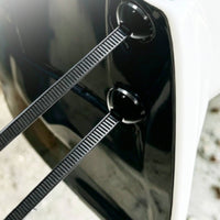 100 Pieces Car Trim Fastener with Ribbed Strap Long-Lasting Fasteners Reliable