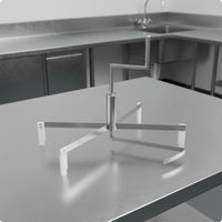 Manual Pancake Batter Spreader Easy to Clean Stainless Steel Crepe Spreader for Cafe Workers