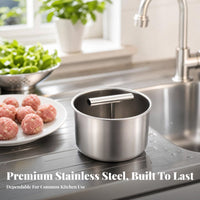 Easy to Clean Hand Press Meatball Mold Smooth Metal Cylindrical Meatball Mold Small Size