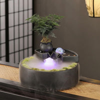 Ceramic Feng Shui Water Feature Desktop Decor