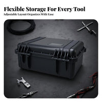 Waterproof Equipment Case Dustproof Waterproof Rigid Container Shockproof Equipment Carrier Sturdy Duty Weather-Resistant