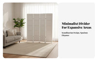 Foldable Design Folding Room Divider Movable Folding Panel Divider Freestanding Privacy Screen Portable for Away Fromice Workers, Homeowners, Content Creators, Studio Apartment, Bedroom, Exhibition Hall, Storage-Friendly