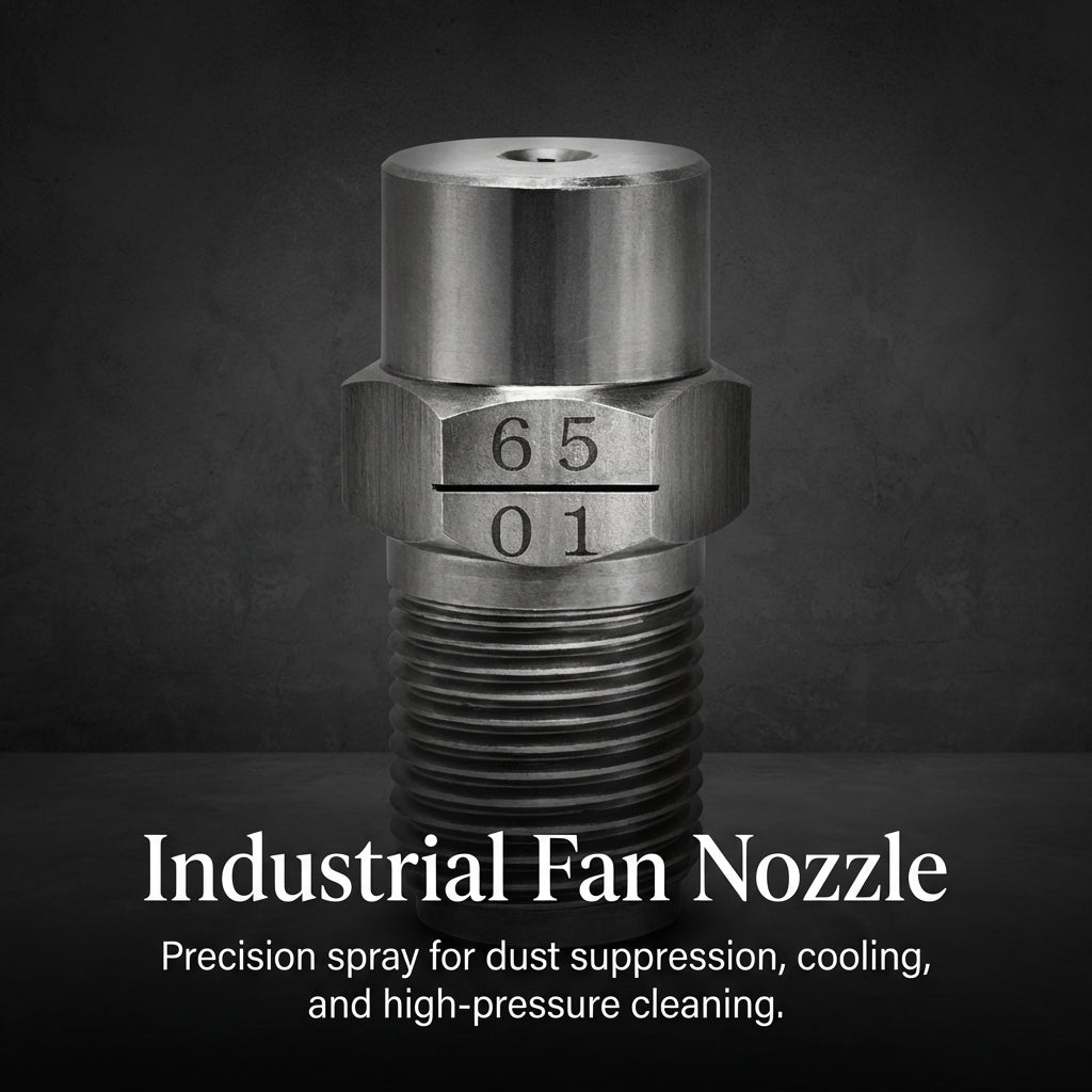 304 Stainless Steel Industrial Spray Nozzle, Flat Fan Shape, 110 Degree, High Pressure Cleaning Nozzle Tips, Dust Suppression Nozzle