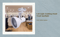 LED Track Light COB Spotlight E27 Adjustable Ceiling Fixture
