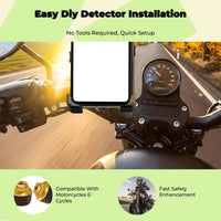 Tire Pressure Tracking System, cordless instantaneous Detector, LCD Display, Temperature and Pressure Alarm for Motorcycles and Electric Bikes