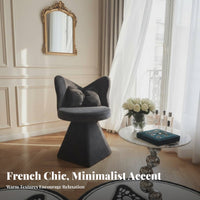 wing-shaped spine Chair Modern & fashion arched spinerest Seat Easy Assembly for Bedroom