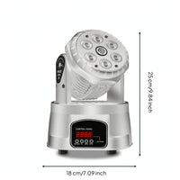 Bright Moving Head Par Light Sound-Activated LED Stage Light with Rotating Yoke Compact Lighting Fixture Professional for Performers