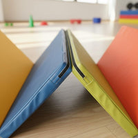 Foldable Folding Tumbling Mat Thick Padded Rainbow Kids Mat Easy to Storable Eco-Friendly for Toddlers, Infants, Playroom, Daycare