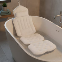 Full Body Bathtub Reclining Cushion Breathable Bath Cushion with Headrest Hanging Bath Pillow with Headrest Luxury for Adults