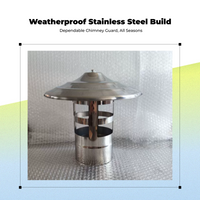 Windproof stainless steel chimney cap