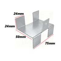 4 Pieces Gravel Board Clip Heavy Duty No Drill Fence Clip Weather Resistant Outdoor Hardware for Yard, Garden