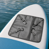 Black Mesh Swimming Bag with 4 Carabiners Zipper Closure for Watercraft Storage
