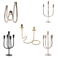 Imported Aluminum Candle Holder with Three or Five Arms