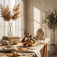 Gold Lemon Ornament Textured Surface Fruit Statue Artisanal for Bookshelf