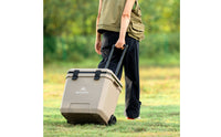 Wheeled Chiller Insulated Wheeled Insulated Container Easy to Roll Portable Ice Chest for Delivery, Market Stall, Car Travel