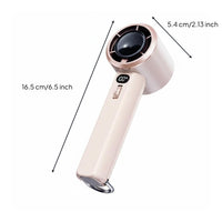Turbine Airflow 100 Speed Handheld Fan Lightweight and Portable Handheld Turbo Fan Long Battery Life for Travelers