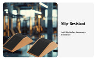 High-Density Cork Squat Ramp Wear-Resistant Cork Fitness Brick Long-Lasting for Weightlifters, Beginners, Gym, Physical Rehabilitation