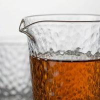 Hammered Glass Gong Dao Bei Tea Server, 201-300ml
