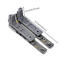 Unseen Glazing Hinge, Adjustable Aluminum Alloy, sturdy Duty, Home Office Security Installation