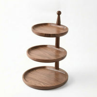 Wooden Organizer with Trays Versatile Tiered Tray Small Valet Tray for Dresser