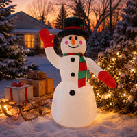 Inflatable Snowman with Top Hat Giant Christmas Inflatable Snowman Yard Decoration Freestanding Outdoor for Garden, Storefront
