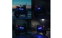 Motorcycle Registration Plate Lamp Compact Decorative Accent Light Lightweight