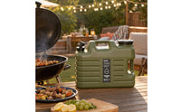 Outdoor Water Carrier with Extension Tube Food-Grade Bucket with Faucet Water Jug for Survivalists, Camping