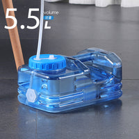 5.5L PC Flat Square Water Bucket for Tea and Storage