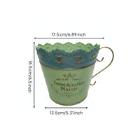 2 Pieces French Design Flower Pot Multi-Purpose Lace Border Planter