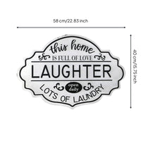 Wall Sign with Words Decorative Hanging Plaque Easy to Hang for Bathroom