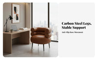 Sumptuous Barrel Chair Soft and Comfortable Vanity Stool Multifunctional