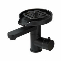Rotatable High Pressure Cup Washer Faucet Press-Activated Faucet with Glass Rinser Stainless Steel High Pressure Cup Washer Rust Resistant for Bartenders