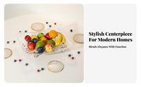 blossomShaped Snack Tray Sturdy and Stable Serving Platter Space-Saving