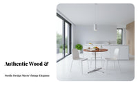 Round Pedestal Table fluted Base Indoor Furniture Nordic designSaving for duos