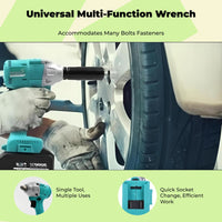 Cordless brushless torque wrench, lithium battery